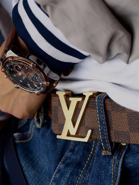 mens louis vuitton belt outfit|louis vuitton gucci belt men.